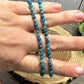 Blue Apatite - Faceted Bracelet 4 mm