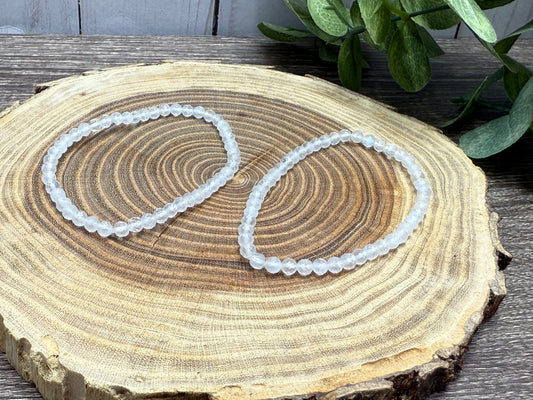 Moonstone - Faceted Bracelet 4 mm