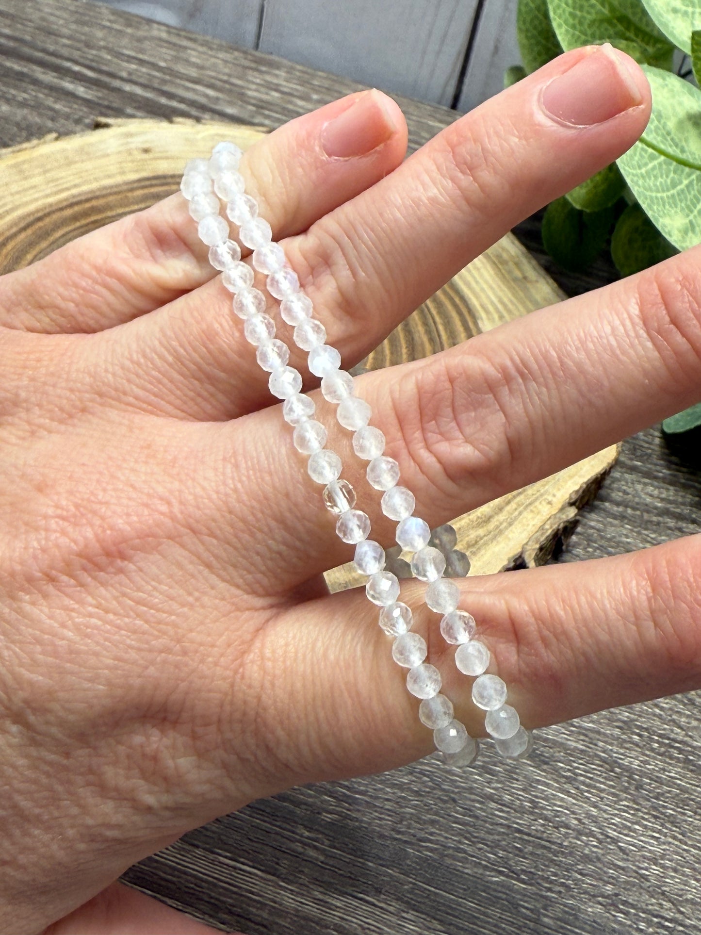 Moonstone - Faceted Bracelet 4 mm