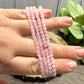 Rose Quartz - Faceted Bracelet 4 mm