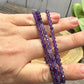 Amethyst (Darker) - Faceted Bracelet 4 mm
