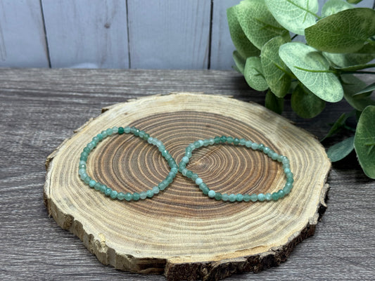 Green Aventurine - Faceted Bracelet 4 mm
