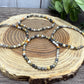Bumble Bee Jasper - Faceted Bracelet 4 mm