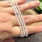 Clear Quartz - Faceted Bracelet 4 mm