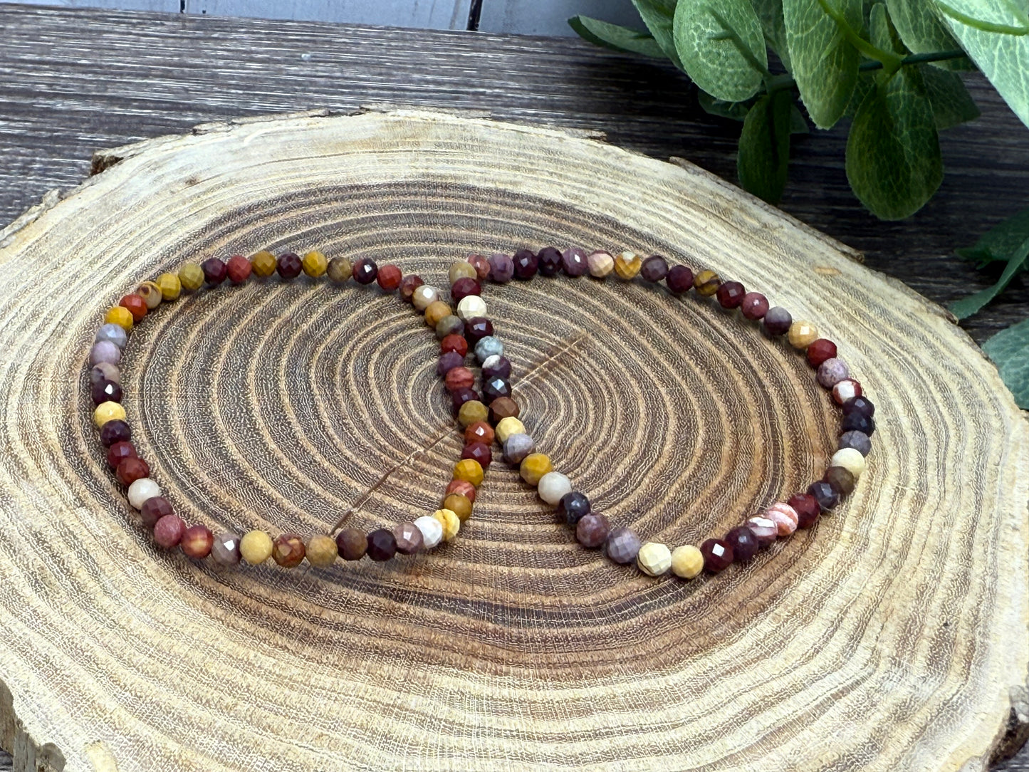 Mookaite- Faceted Bracelet 4 mm