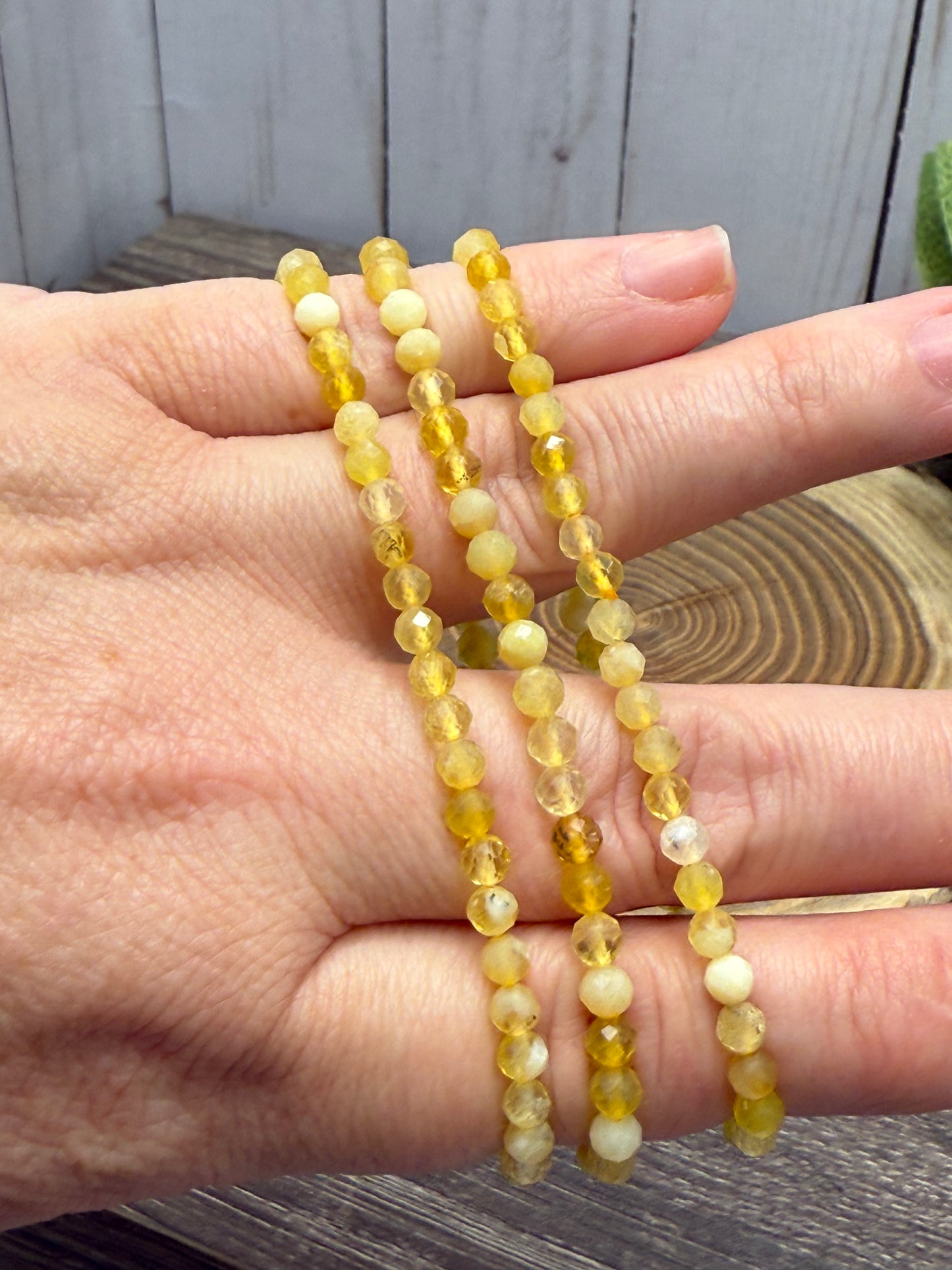 Citrine - Faceted Bracelet 4 mm
