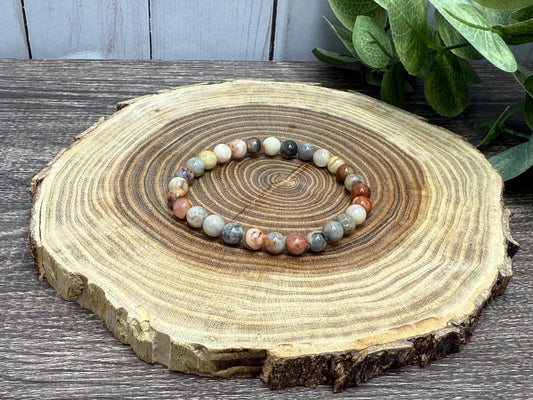 Crazy Lace Agate - Bracelet 6 mm