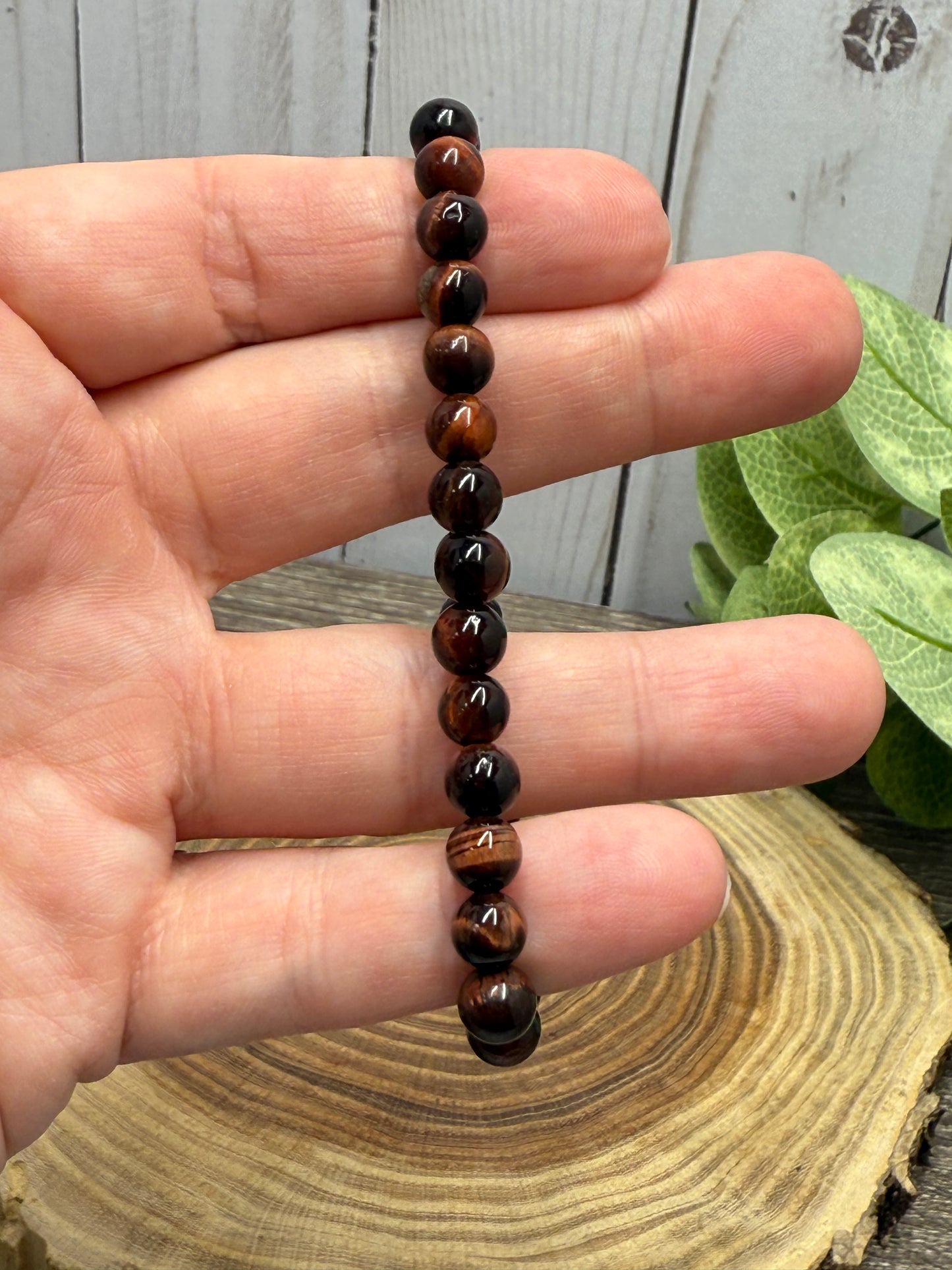 Red Tigers Eye - Bracelet 6 mm