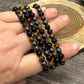 Hematite, Obsidian, Yellow Tigers Eye - Bracelet 6 mm