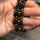 Hematite, Obsidian, Yellow Tigers Eye - Bracelet 6 mm