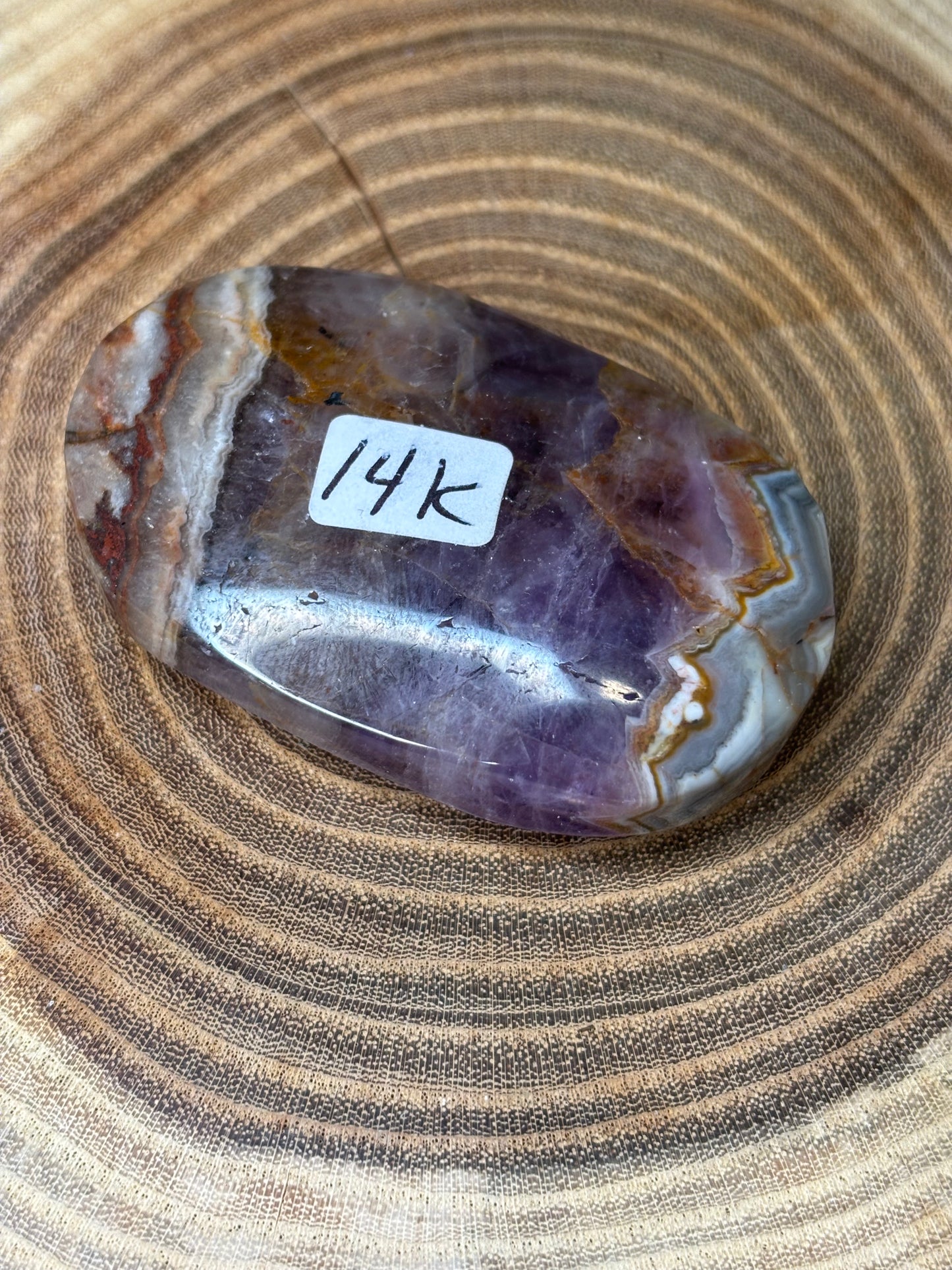 Amethyst and Agate Palm Stones