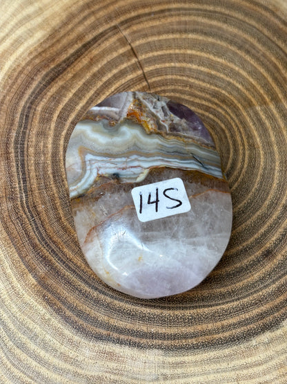 Amethyst and Agate Palm Stones
