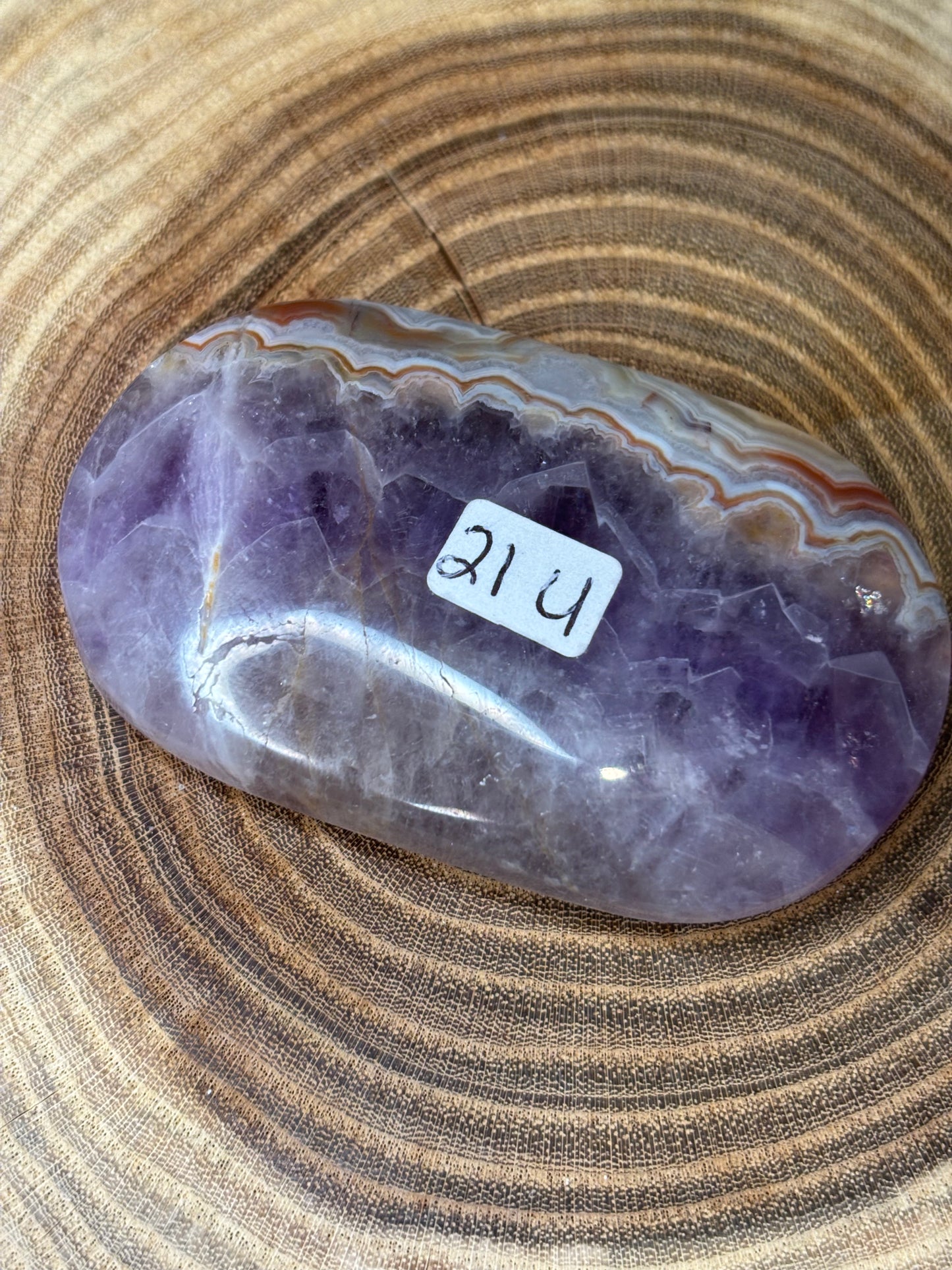 Amethyst and Agate Palm Stones