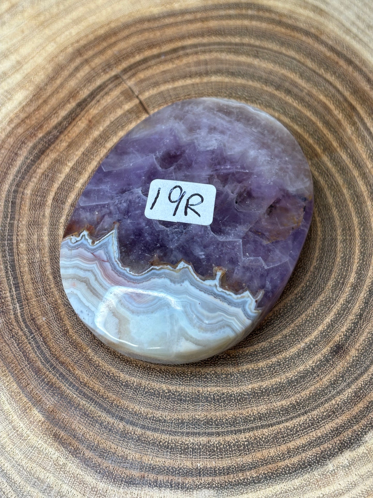 Amethyst and Agate Palm Stones