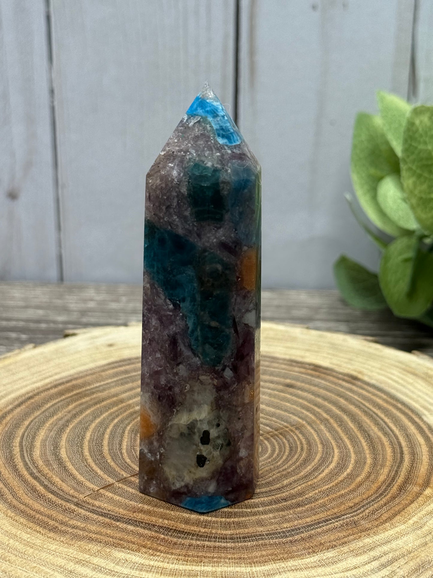 Multi Stone Towers - Unique (Sun Stone, Lepidolite and Blue Apatite in one)