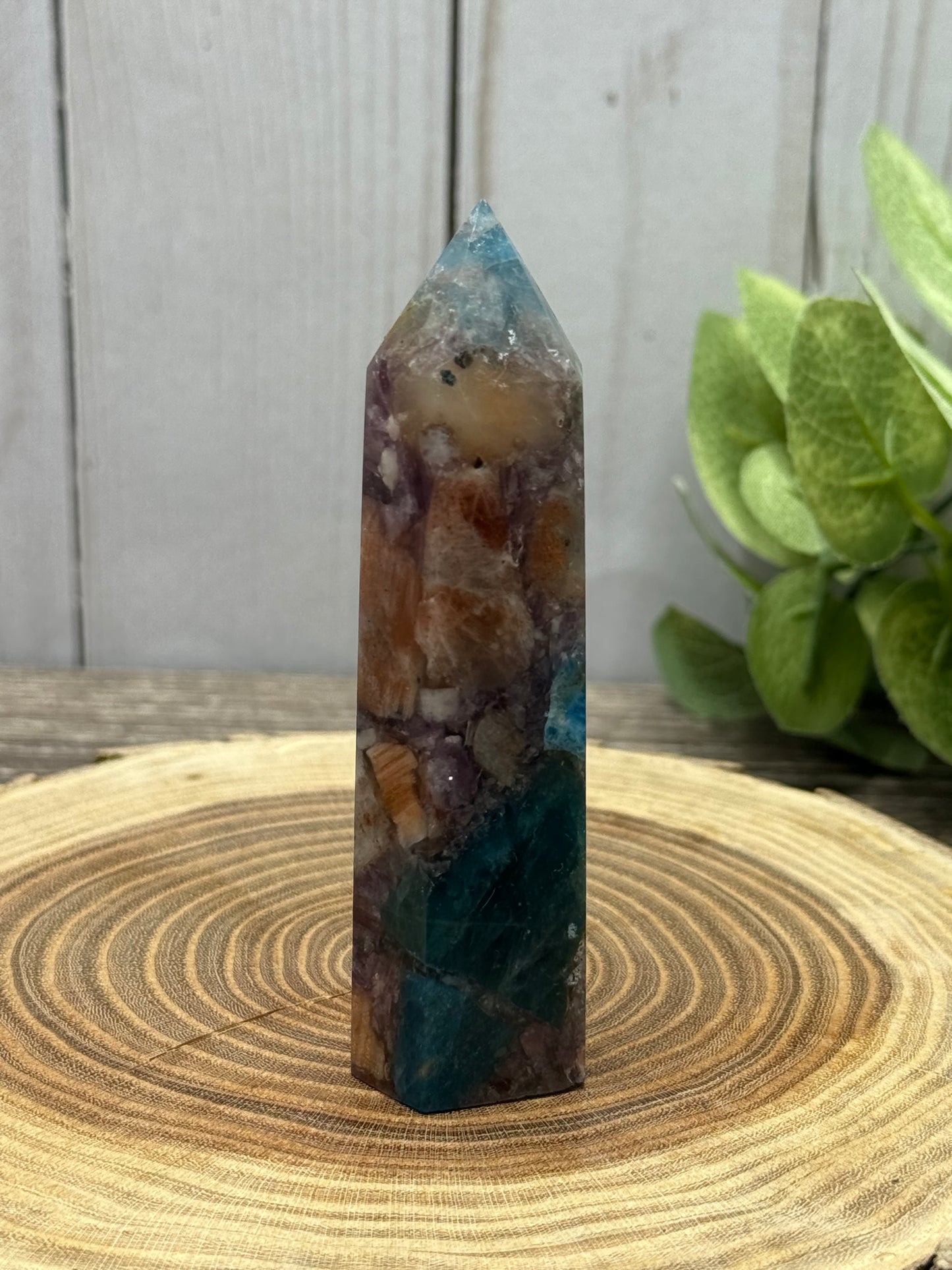 Multi Stone Towers - Unique (Sun Stone, Lepidolite and Blue Apatite in one)