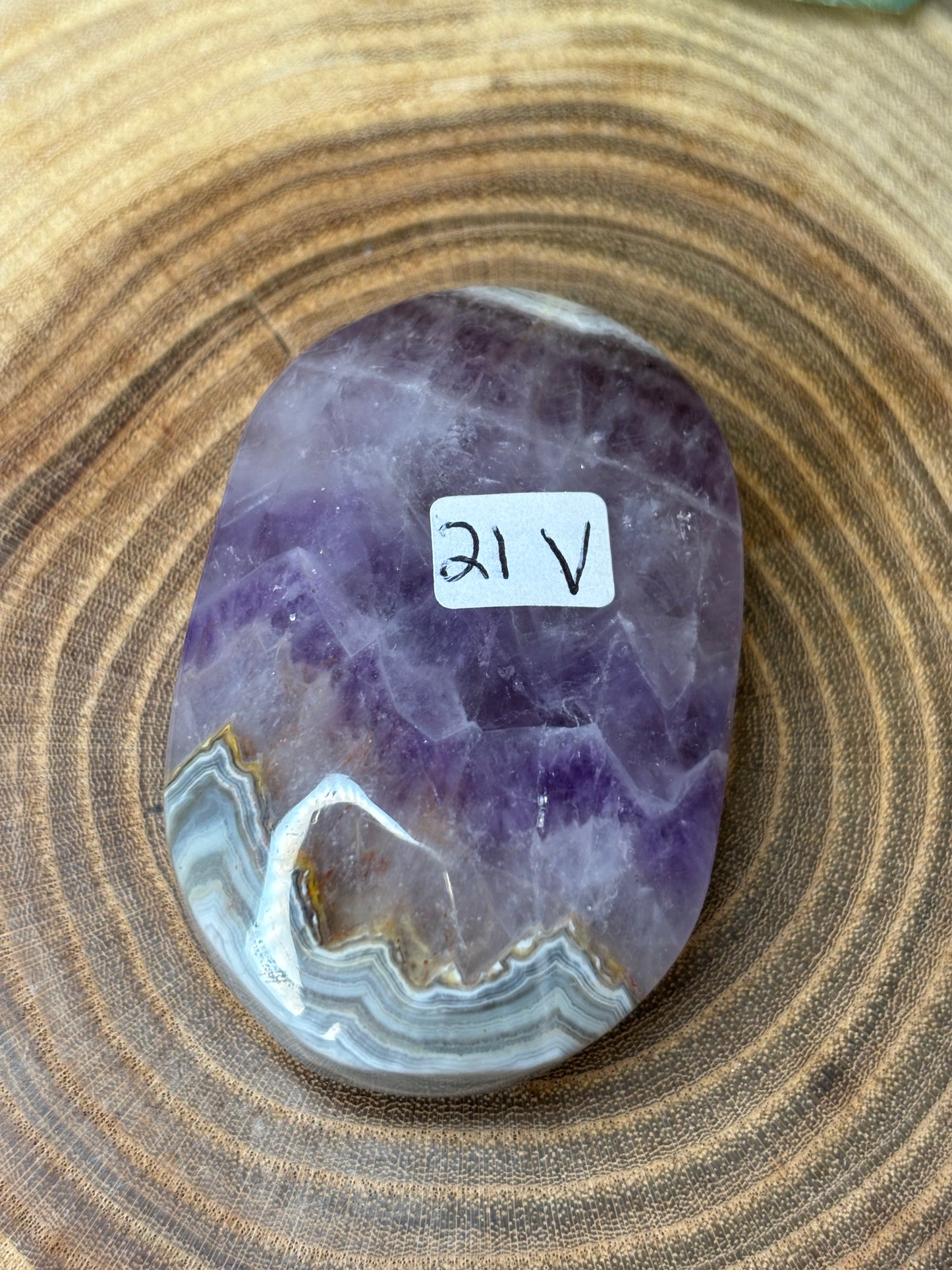 Amethyst and Agate Palm Stones