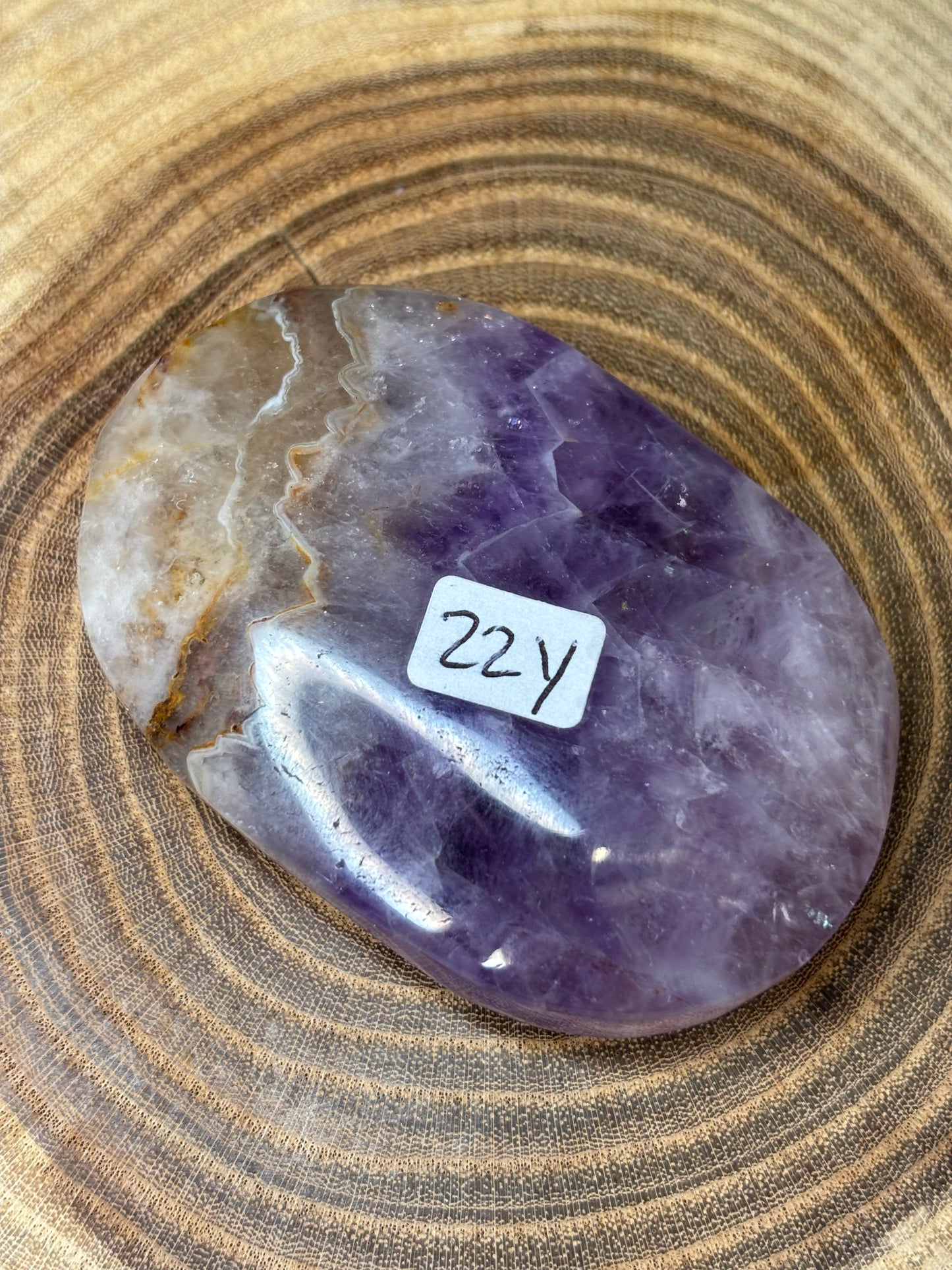 Amethyst and Agate Palm Stones