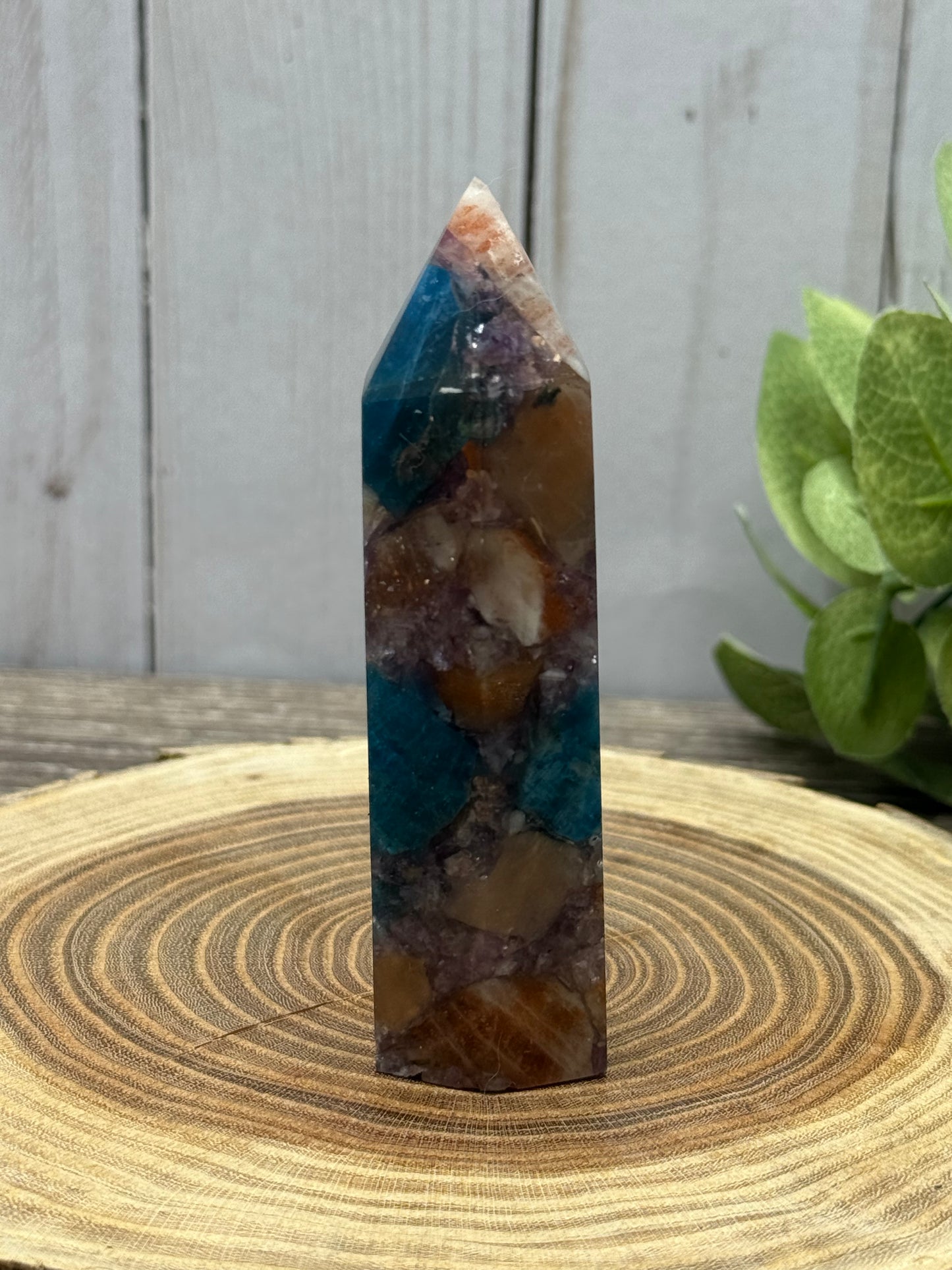 Multi Stone Towers - Unique (Sun Stone, Lepidolite and Blue Apatite in one)
