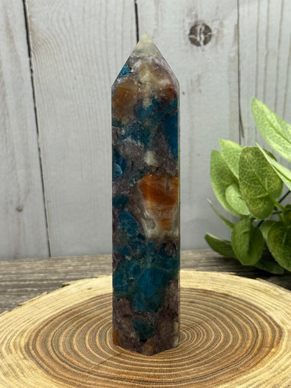 Multi Stone Towers - Unique (Sun Stone, Lepidolite and Blue Apatite in one)