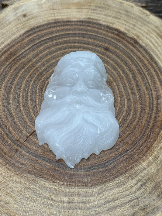 Selenite Santa Head