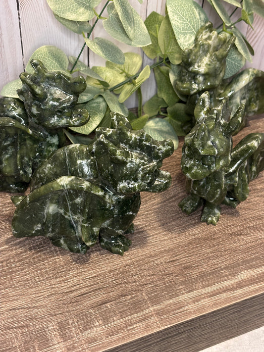 Dragon Carvings (Spyro) - Green Jade