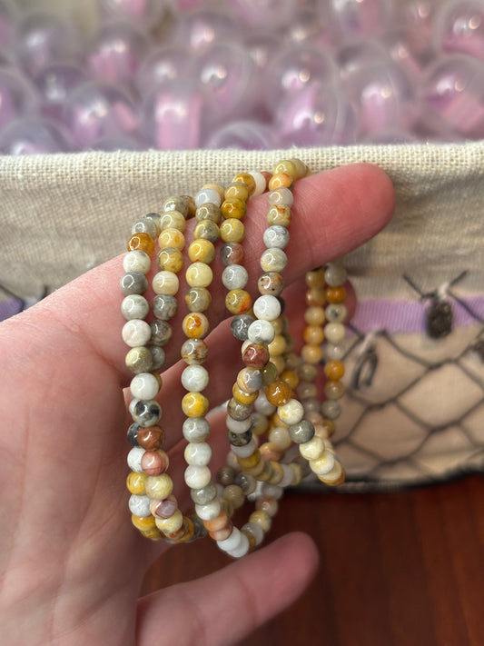 Crazy Lace Agate - Bracelet 4 mm