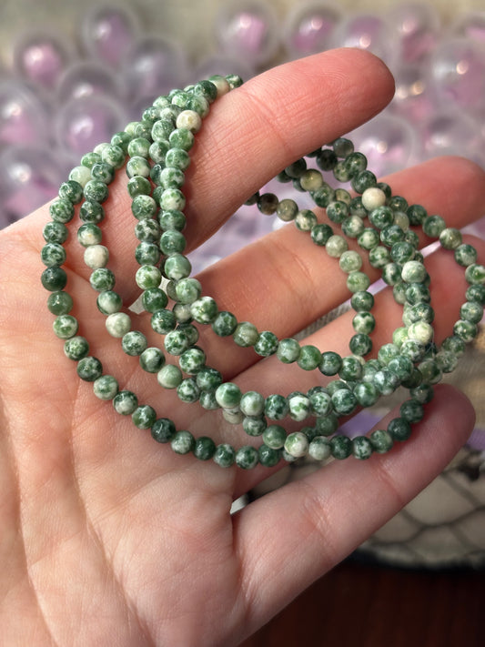 Tree Agate - Bracelet 4 mm