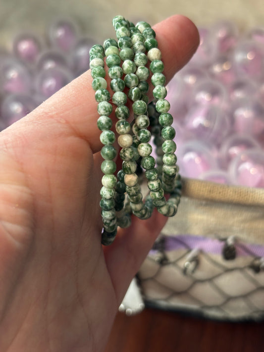 Tree Agate - Bracelet 4 mm