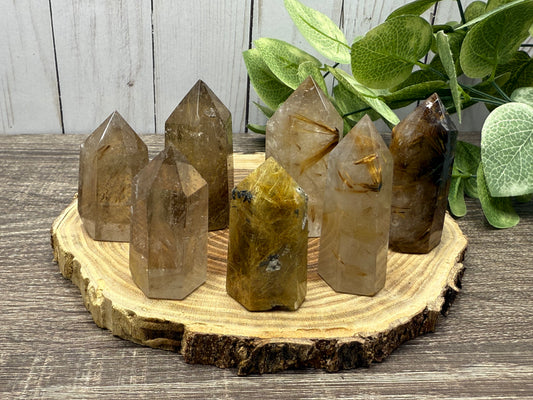 Golden Rutilated Quartz Tower