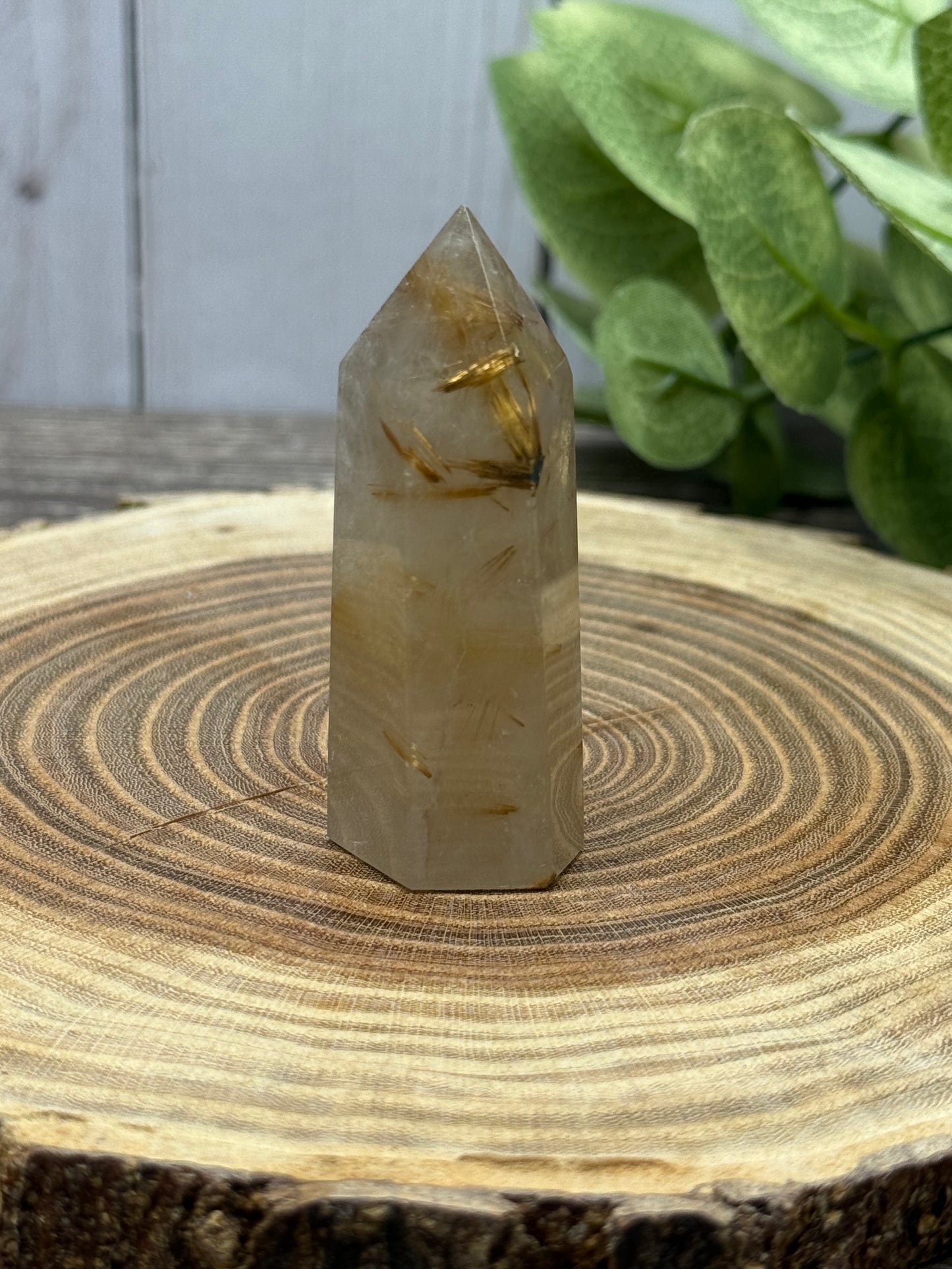 Golden Rutilated Quartz Tower