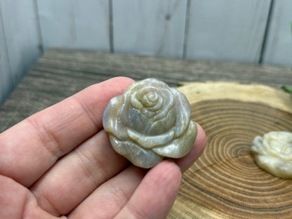 Moonstone Flower Carvings