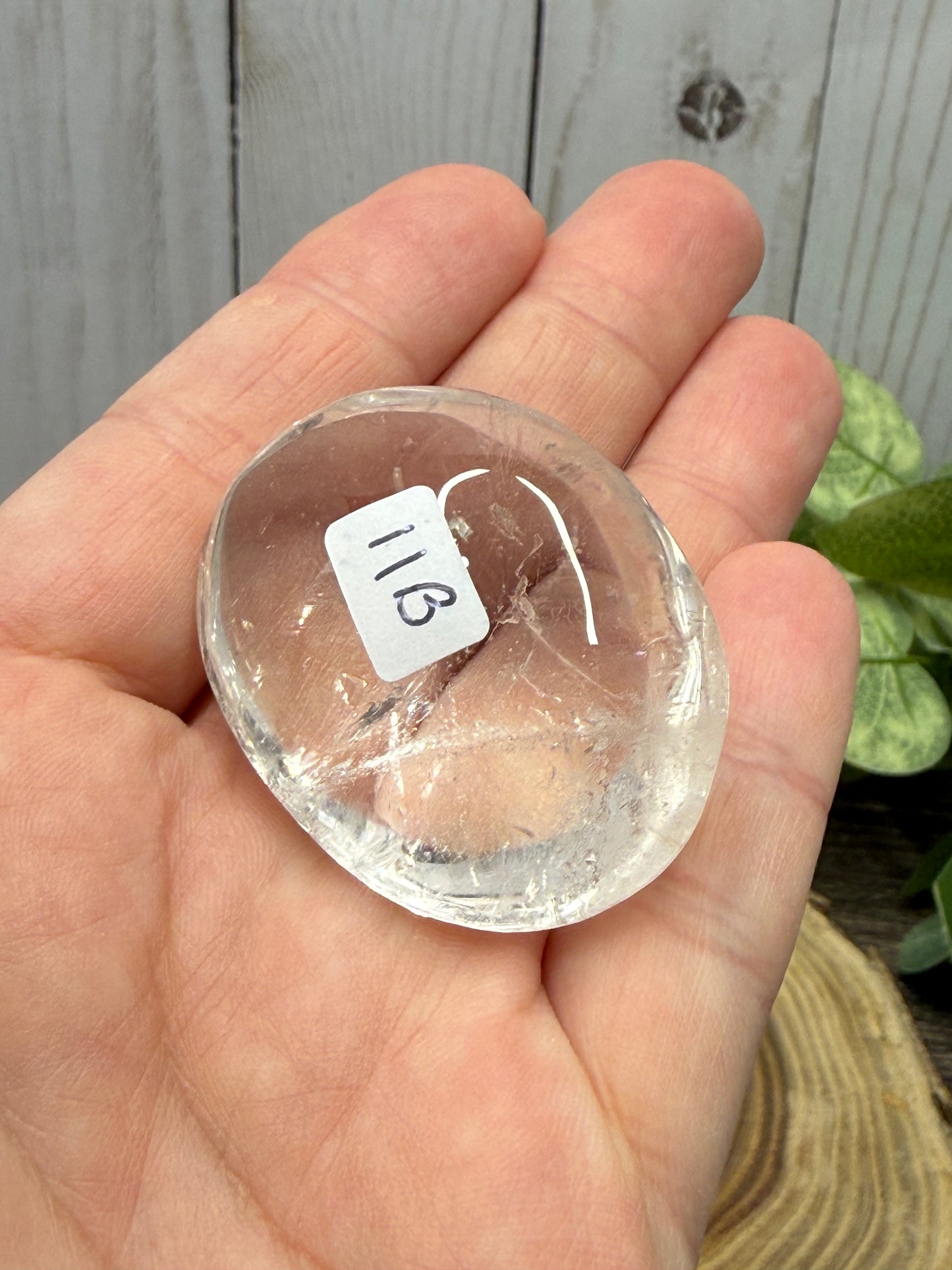Smaller Clear Quartz Palm Stones