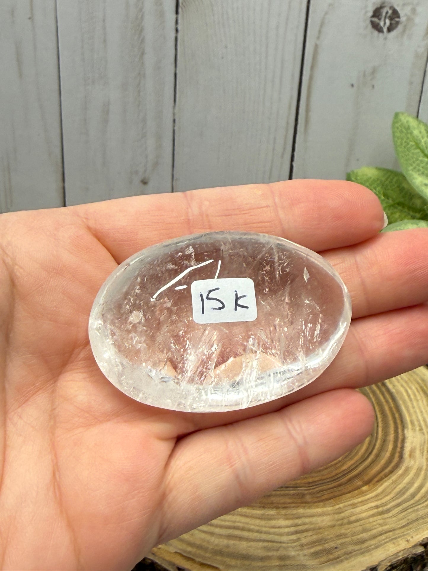 Smaller Clear Quartz Palm Stones