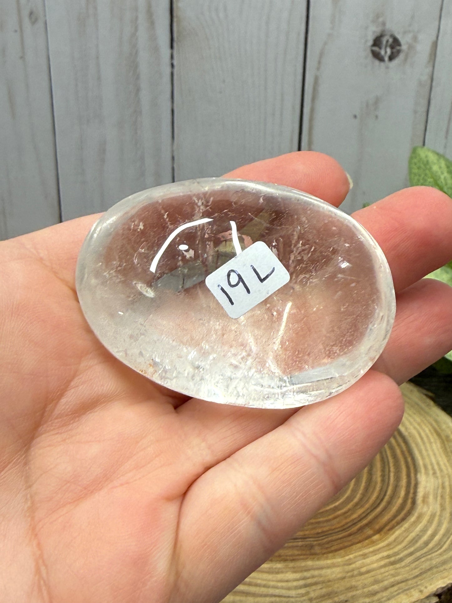 Smaller Clear Quartz Palm Stones