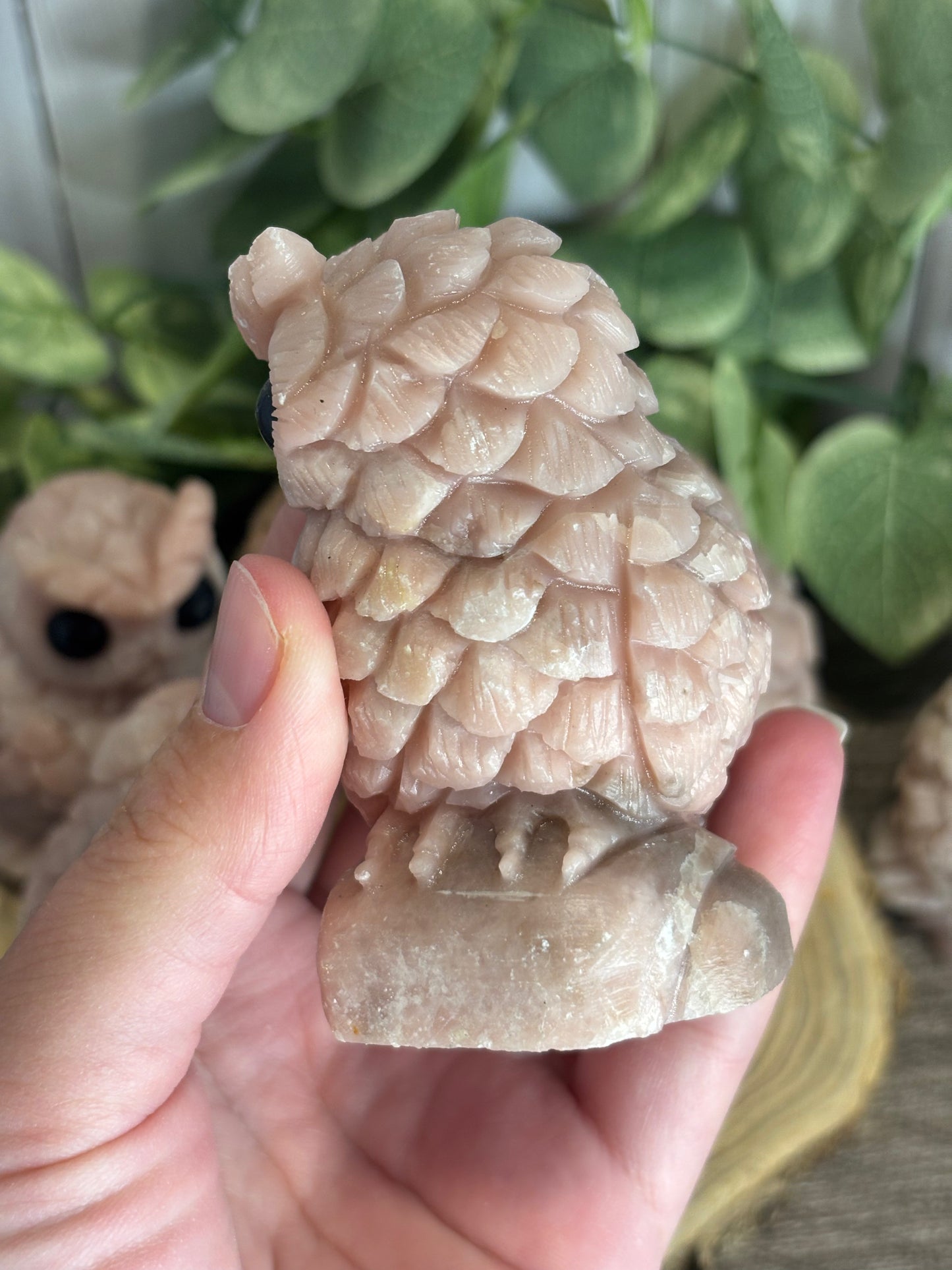 Pink Opal Owls