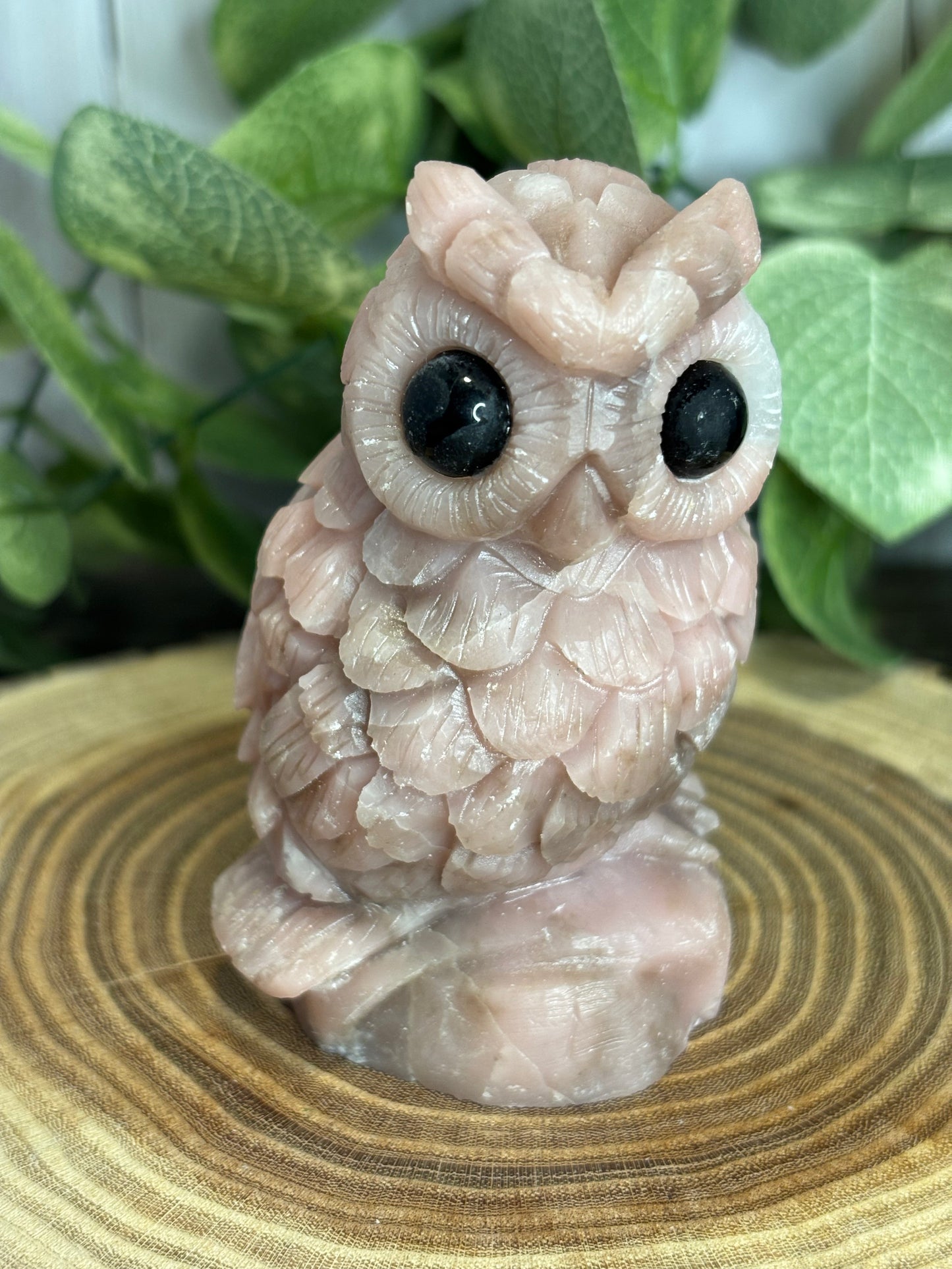 Pink Opal Owls