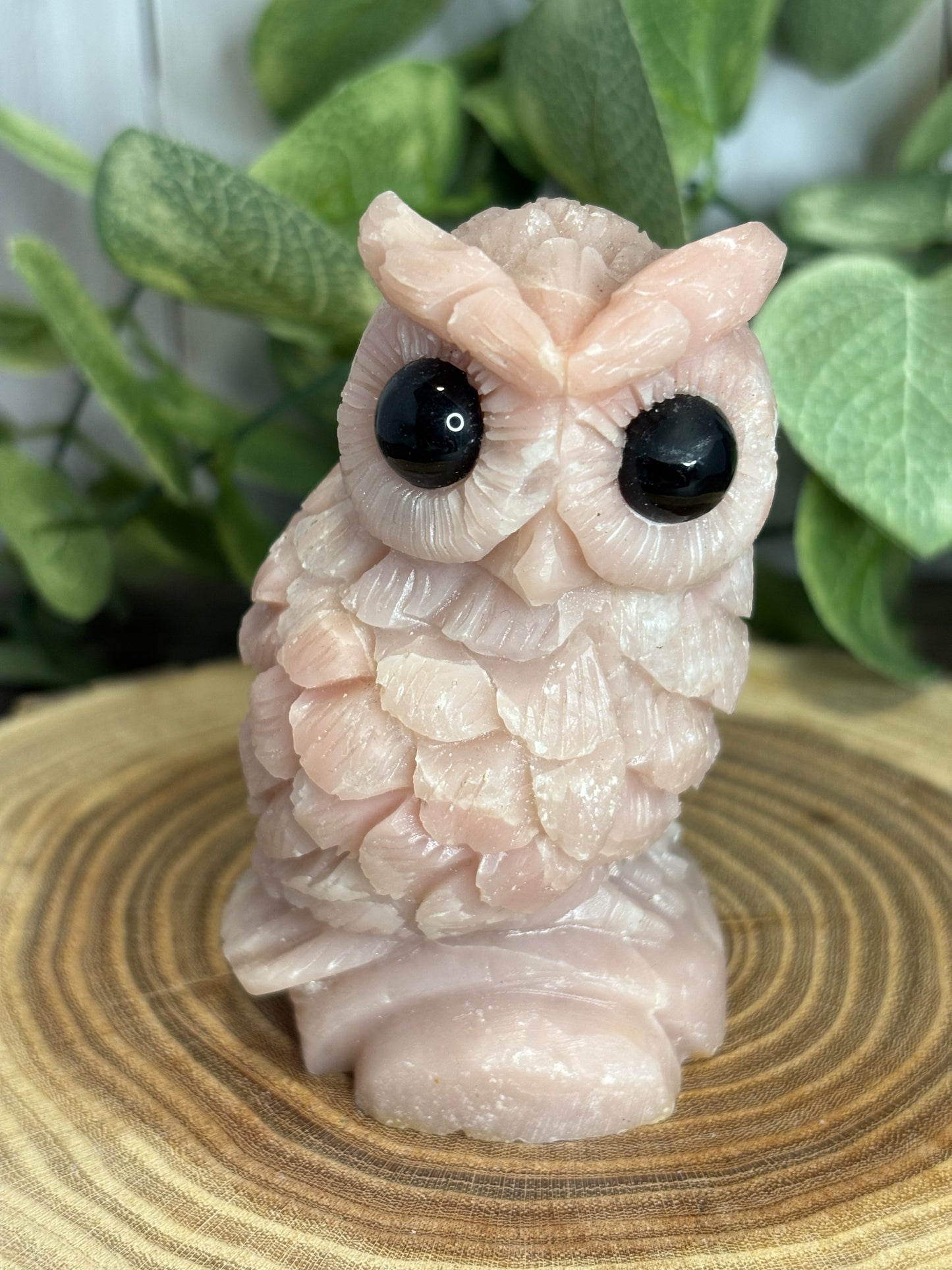 Pink Opal Owls