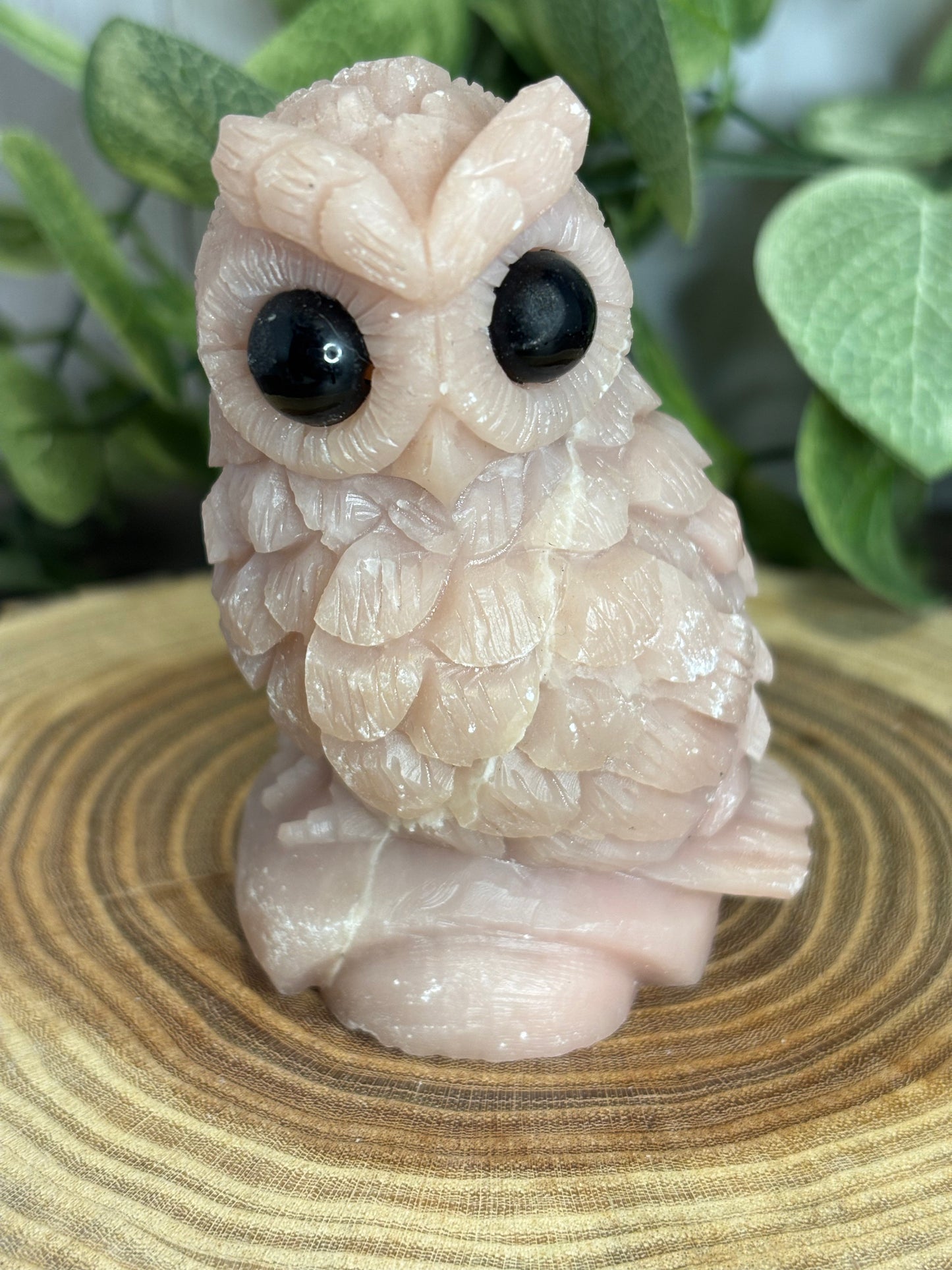 Pink Opal Owls
