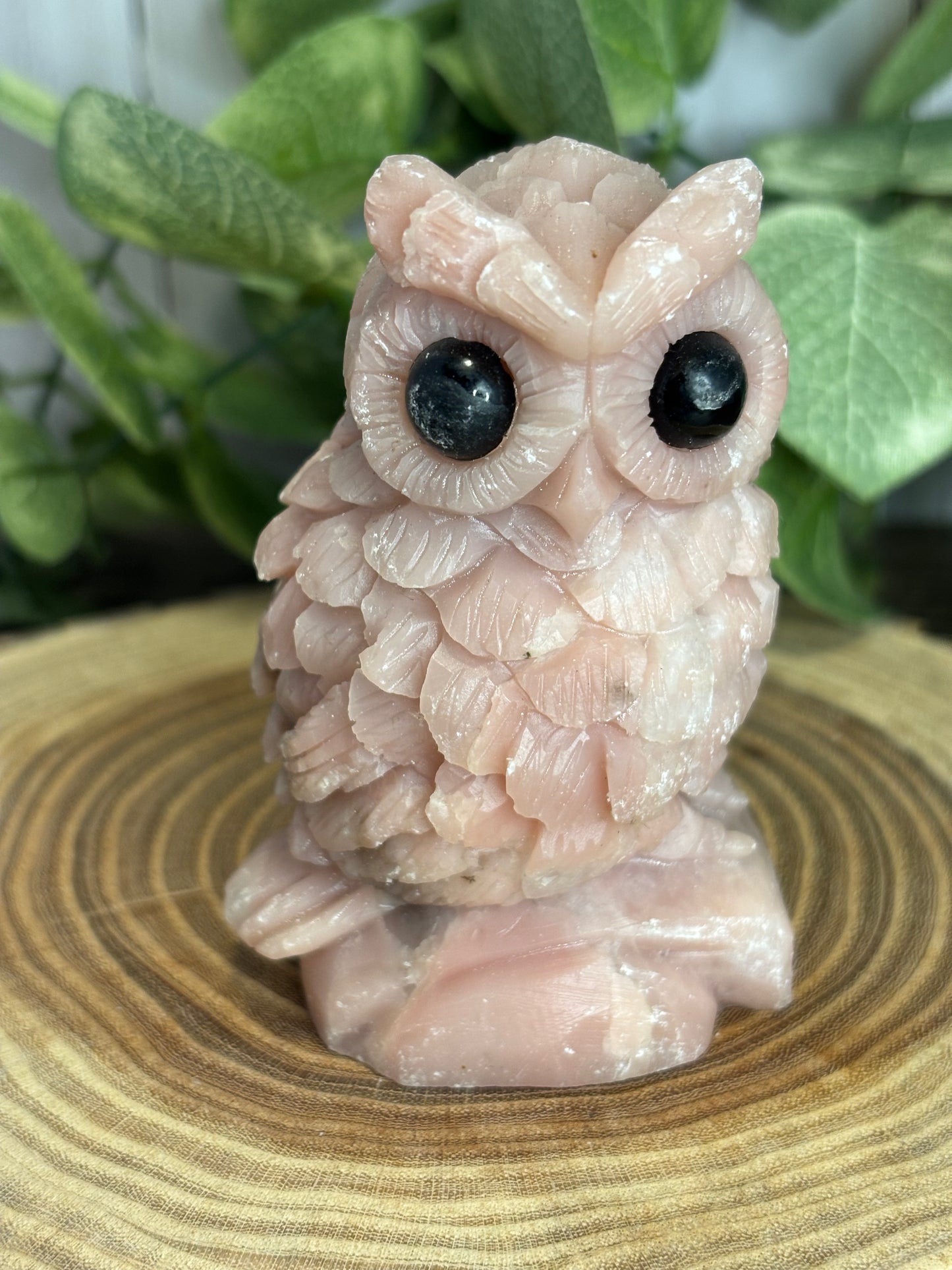 Pink Opal Owls