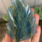 Leaf Blue Onyx Carvings