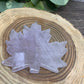 Maple Leaf Crystal Carving - Fluorite