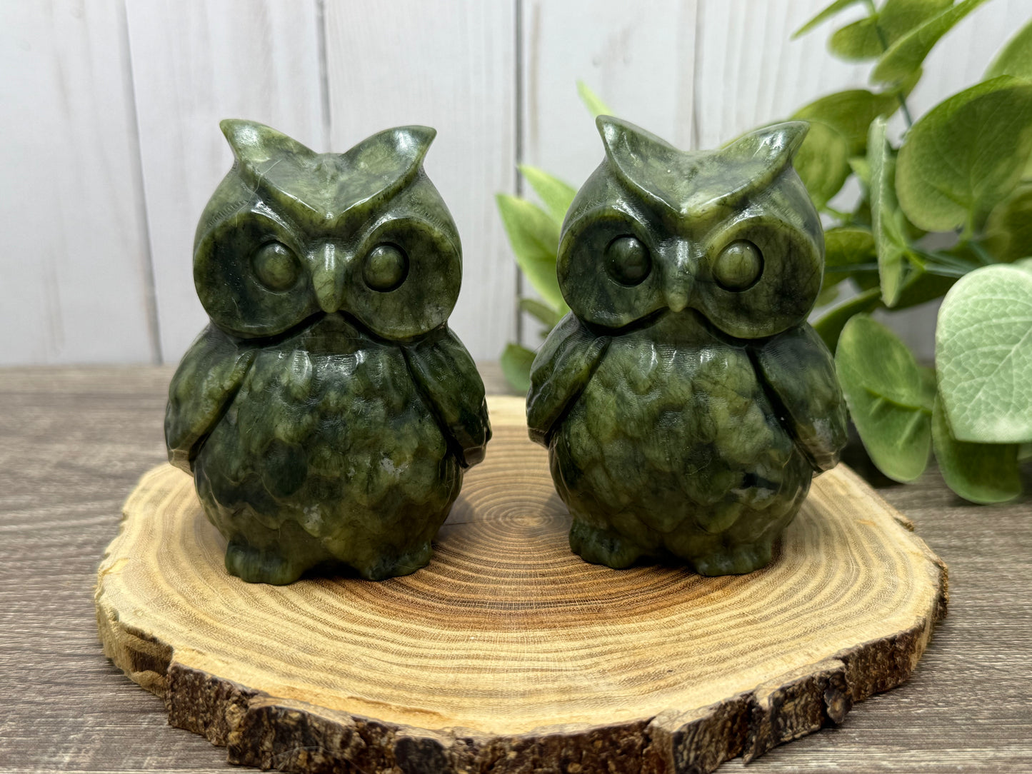 Owl - Green Jade larger