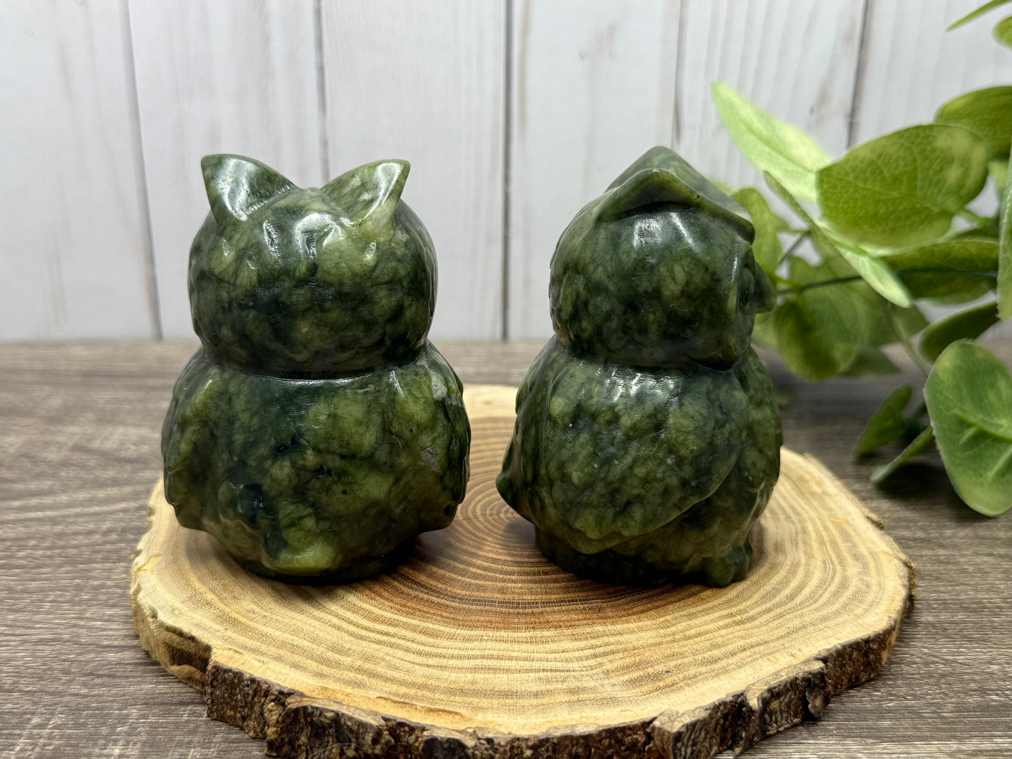 Owl - Green Jade larger