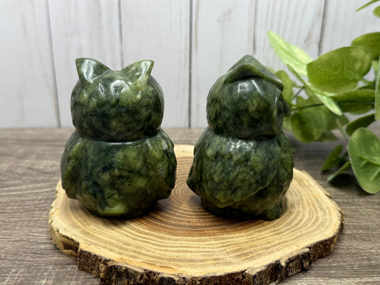 Owl - Green Jade larger