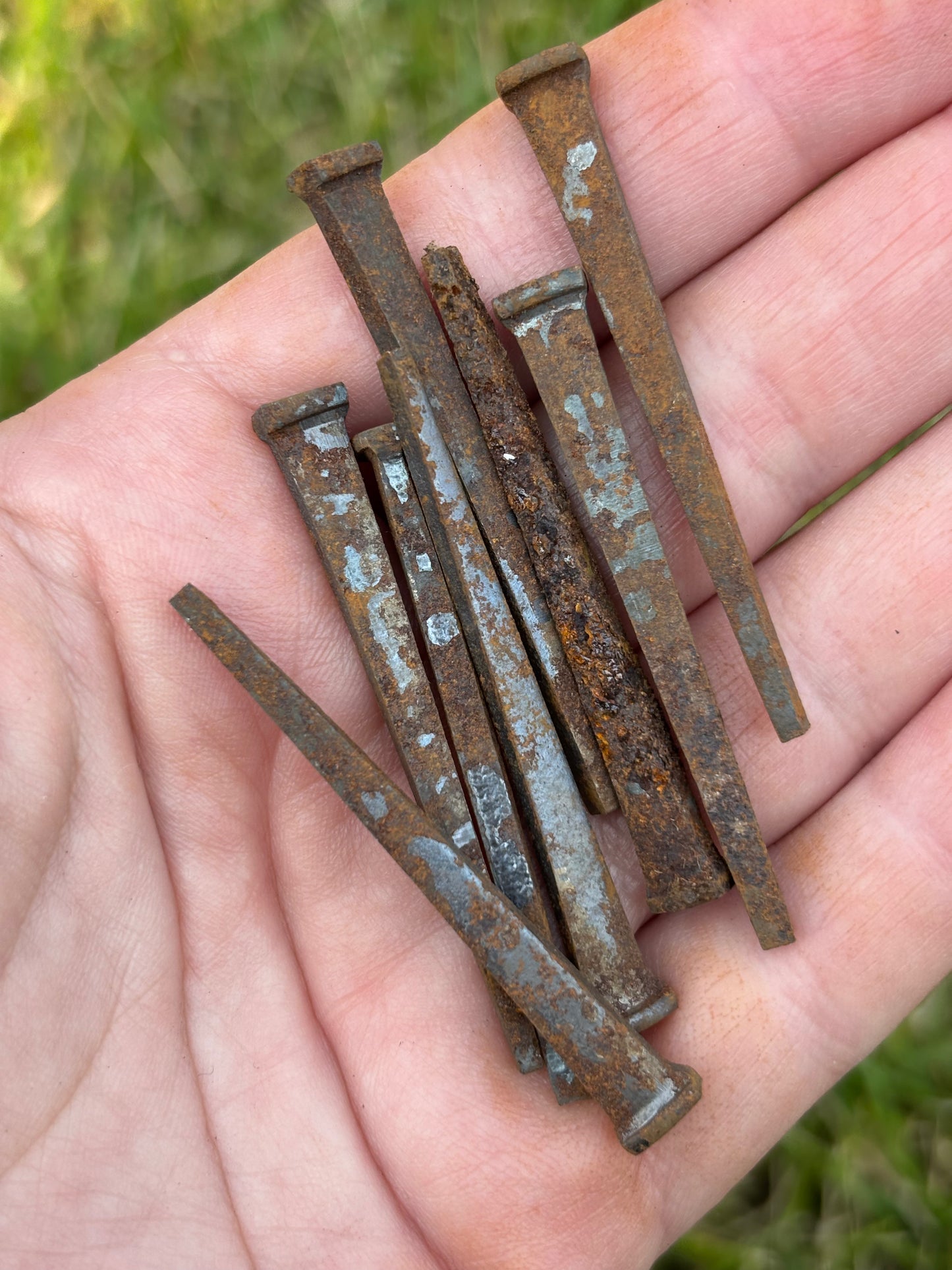 Iron Square Head Nails/ Vintage/ Antique - Protection, Altar Tool