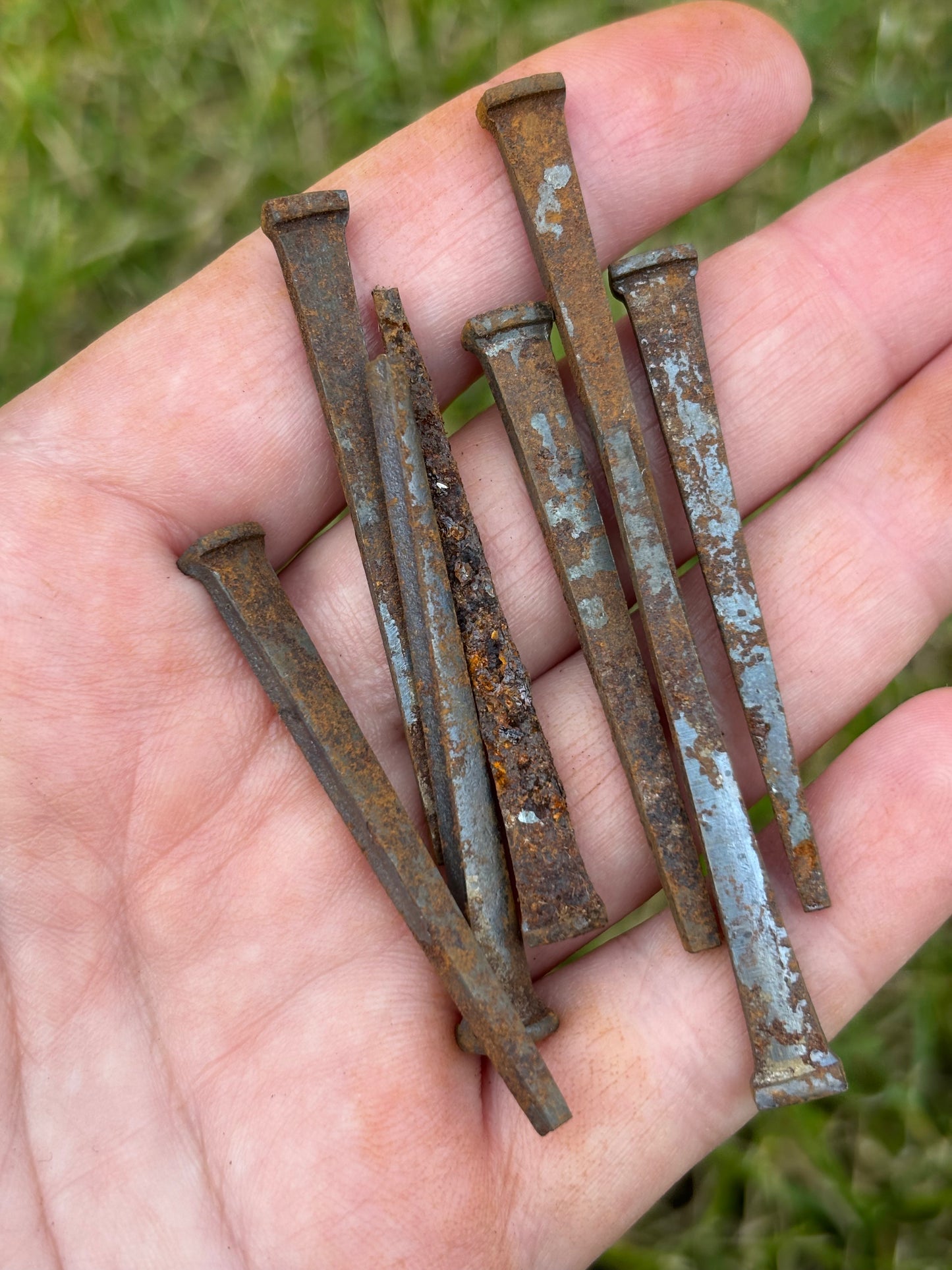 Iron Square Head Nails/ Vintage/ Antique - Protection, Altar Tool