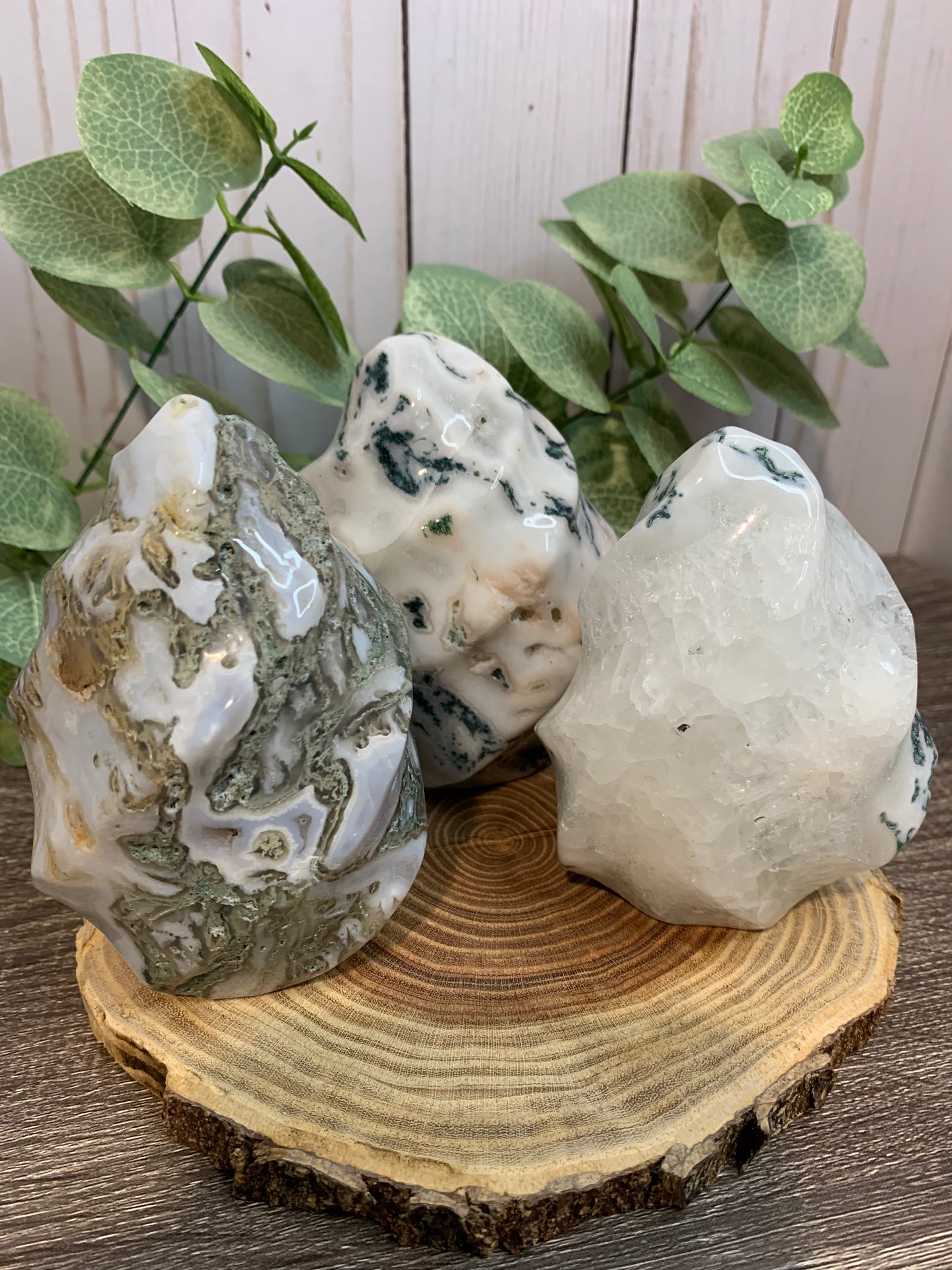 Moss Agate Flames