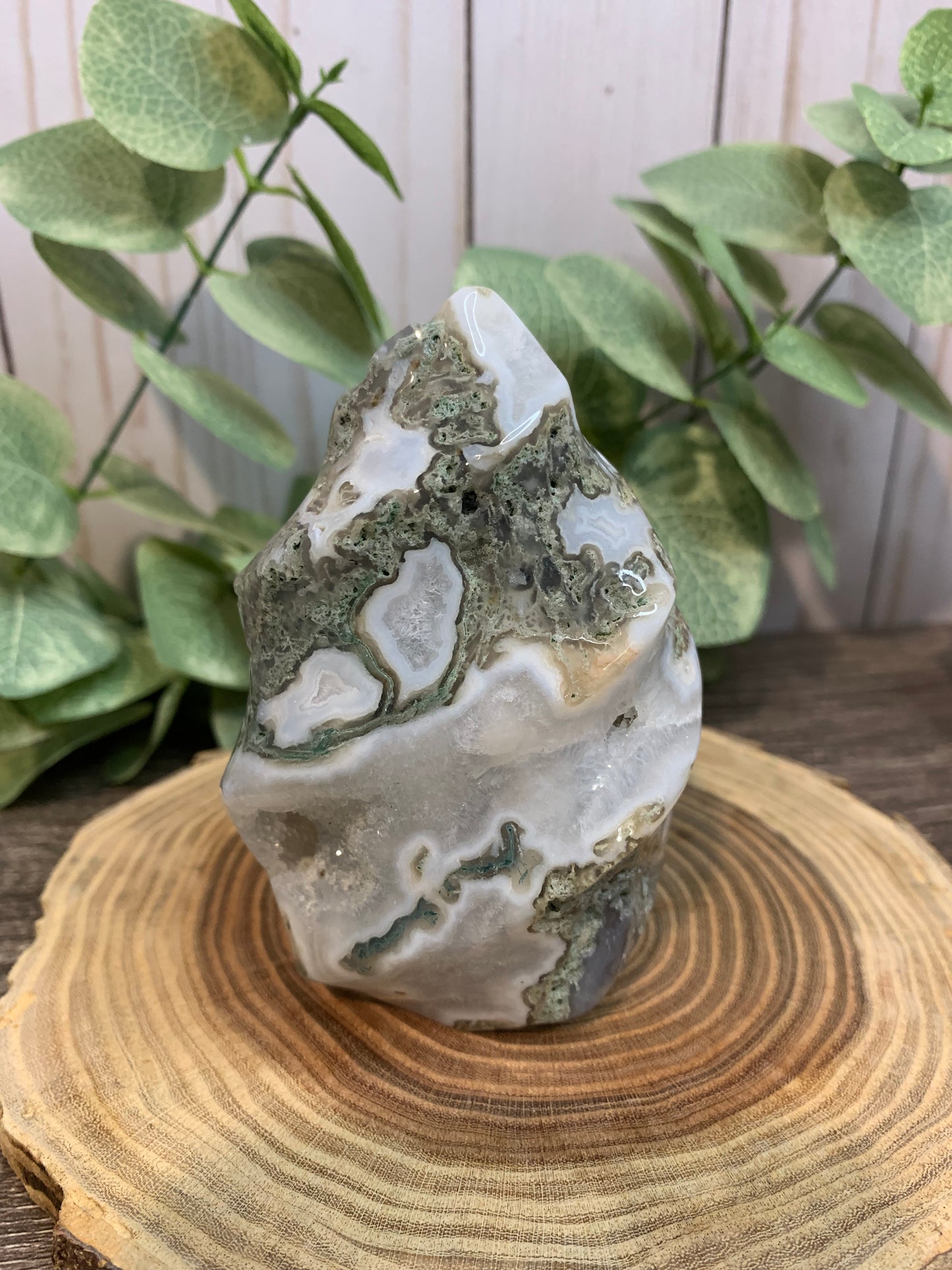 Moss Agate Flames