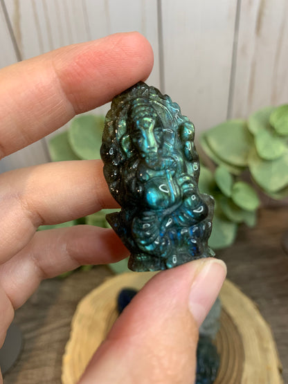 Ganesh Labradorite Carvings